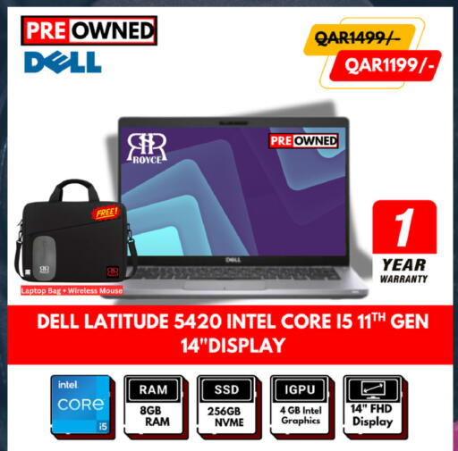 DELL LATITUDE 5420 - Intel Core i5 11TH GEN, 8GB RAM, 256GB NVME