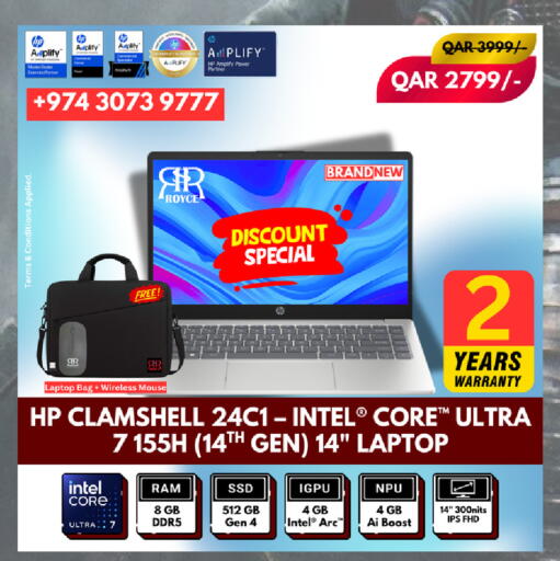 HP Clamshell 24C1 Intel Core Ultra 7 155H 14 Laptop